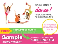 Gymnastics Class Folheto (US Letter) template