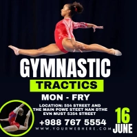 Gymnastics โพสต์บน Instagram template