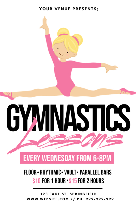 Printable Gymnastics Posters