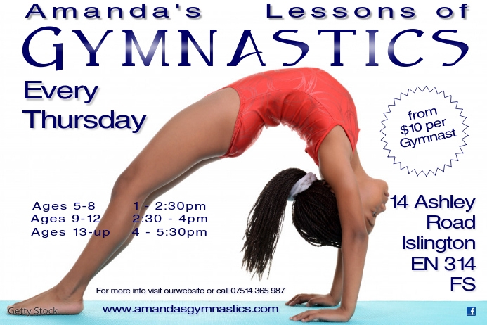 gymnastics poster Template | PosterMyWall