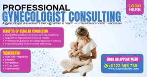 Gynecologist Consulting Facebook Shared Image template