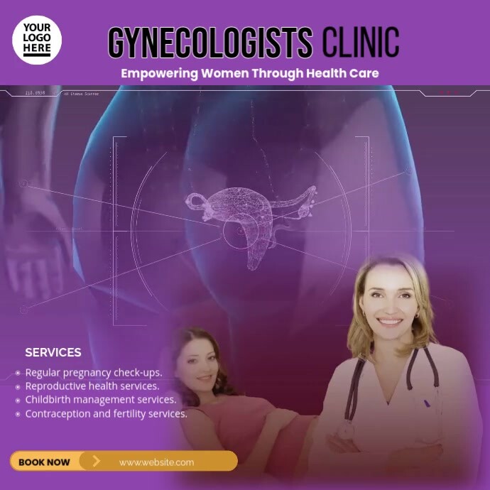 Gynecoloists clinic Template | PosterMyWall