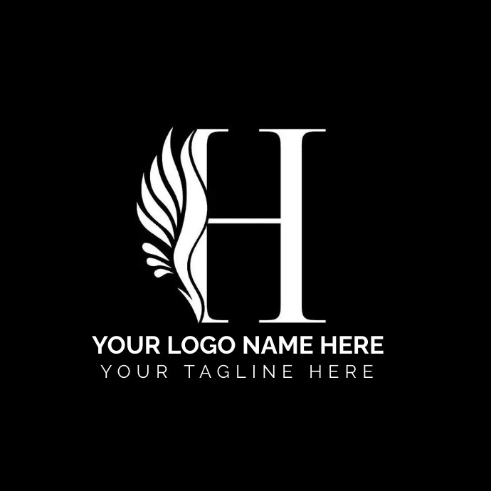 h logo template