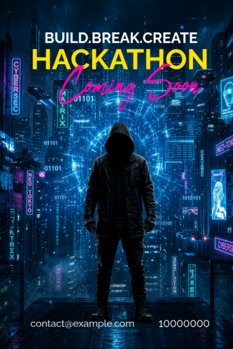 Hackathon Poster Example Modèle Hackathon Poster | PosterMyWall