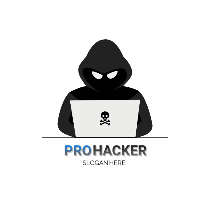 Hacker Shield Logo template
