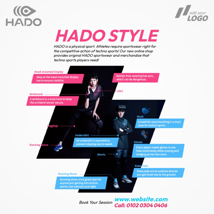 Hado Style Guide Publicação no Instagram template