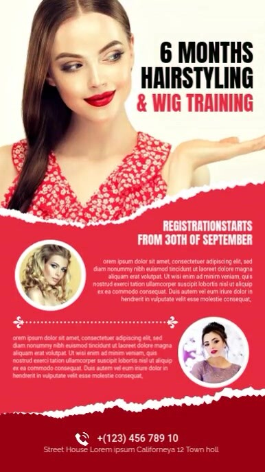 Hair & Mackup Saloon Youtube Short template