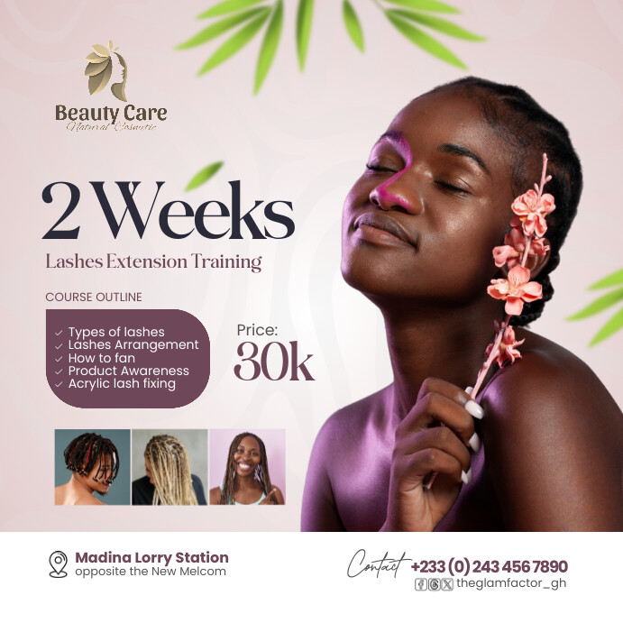Hair and Beauty Salon Poster template