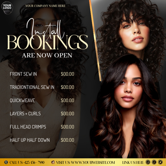 HAIR APPOINTMENTS NOW AVAILABLE Template | PosterMyWall