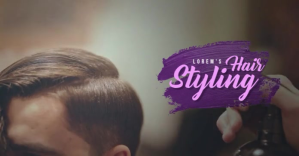 Hair/Beauty Salon Video Ad Facebook 共享图片 template