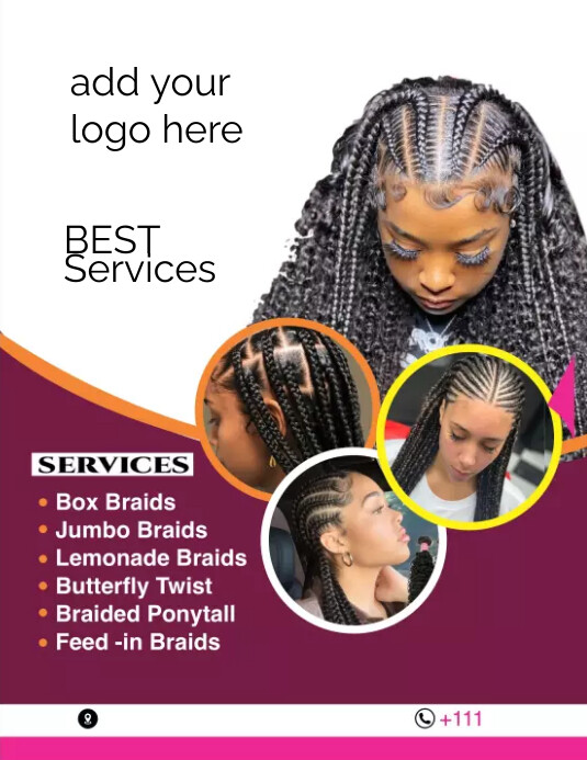 hair braid Template PosterMyWall