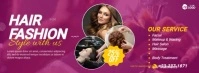 Hair Care Center Ad Template Fotografia de capa do Facebook