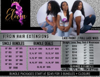 640 Bundle Hair Customizable Design Templates Postermywall