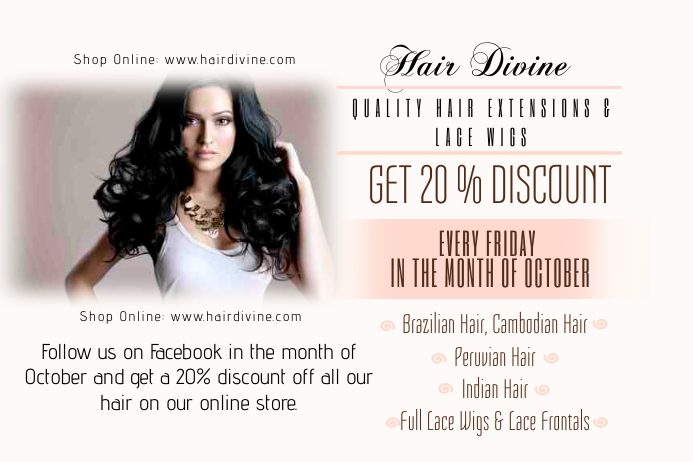 Hair extensions poster Clearance