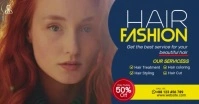 Hair Fashion Show Facebook Event Cover template