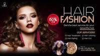 Hair Fashion Show You Tube Thumbnail Miniatura de YouTube template