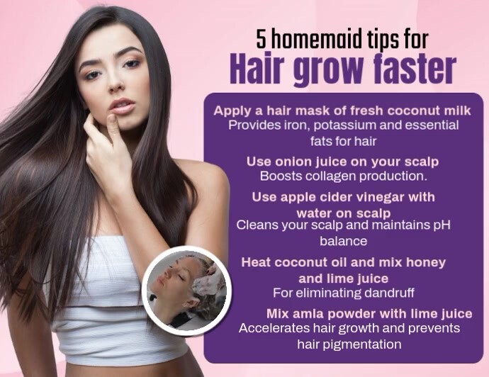 Hair Grow Ads Folheto (US Letter) template