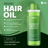 Hair Oil Banner Ad Square (1:1) template