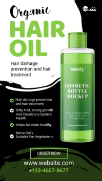 Hair Oil Banner Ad Instagram Story template