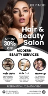 hair salon banner template