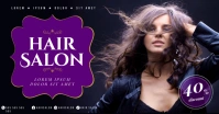 HAIR SALON BANNER Facebook Shared Image template