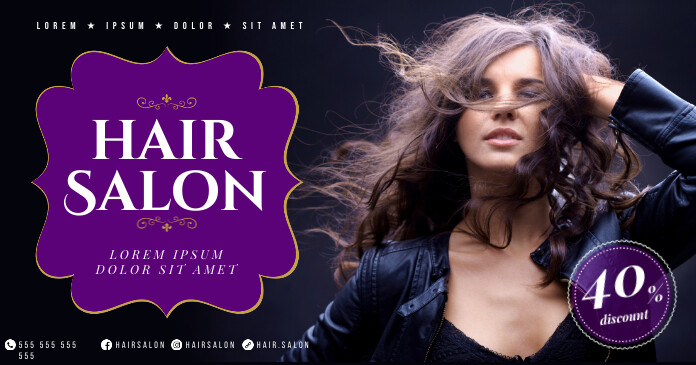 Hair Salon Banner Vorlage Postermywall