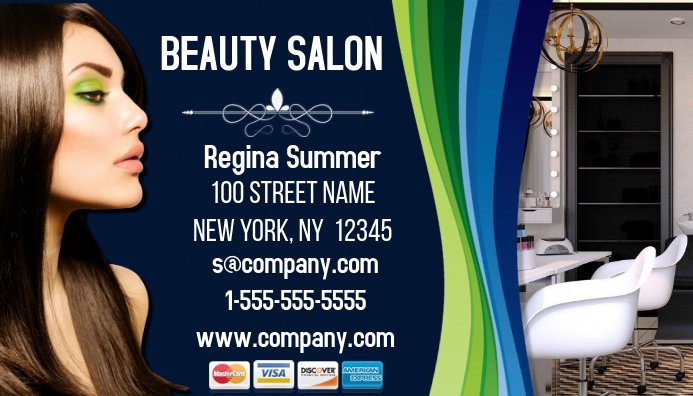 Modello Biglietti Da Visita Per Parrucchieri Postermywall