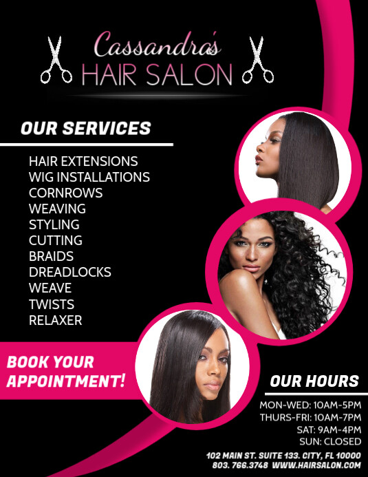 Hair Salon Template PosterMyWall