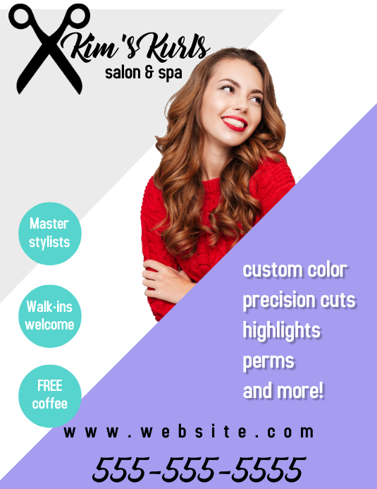 Hair Salon Flyer Template Postermywall