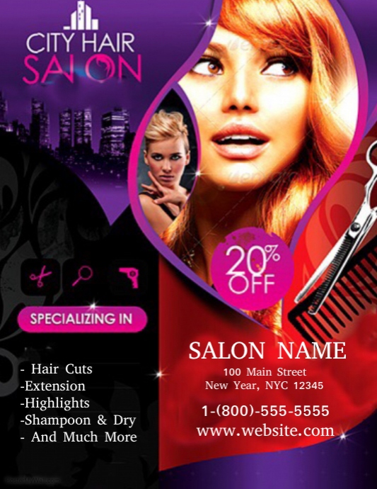 Copy of Hair Salon PosterMyWall