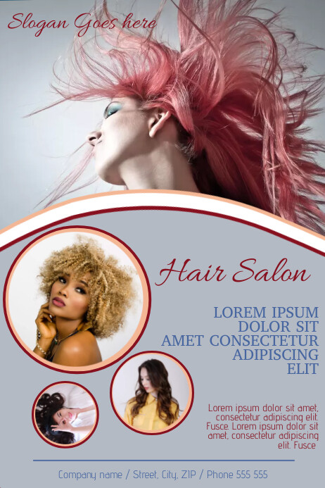 Friseursalon Friseur Werbung Flyer Poster Vorlage Vorlage Postermywall