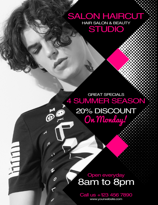 Hair Salon Flyer Template PosterMyWall Hair Salon Flyer Template PosterMyWall