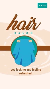 Hair Salon Templates Digital Display (9:16)