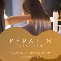 Hair spa keratin treatment Square (1:1) template