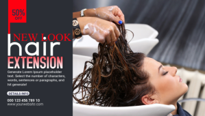 Noir Hair Style Blog header Igama LeBhulogi Template