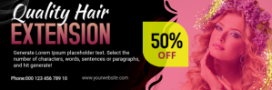 Hair Style Email Header E-mail-overskrift template