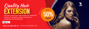 Hair Style Email header E-mail-overskrift template