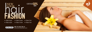 Black Hair Fashion Promotion Tumblr Banner Template