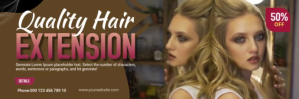 棕色 Hair Style Twitter Header Twitter-header Template