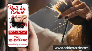 Brun Hair Salon Promotion Digitalt display Template
