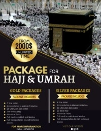 hajj, Hajj and Umrah Pamflet (Letter AS) template