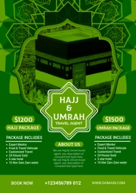 Hajj & Umrah Package Flyer A5 template