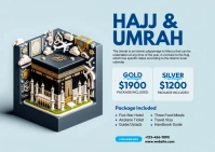 Hajj & Umrah Package Postcard template