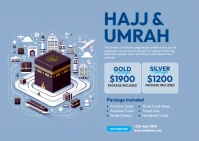 Hajj & Umrah postcard template