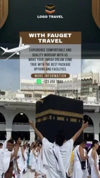 Hajj and Umrah Agency Promotion Video Instagram Reel template