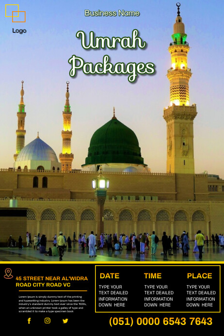 Hajj and Umrah Iphosta template