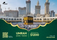 Hajj And Umrah Postcard Part_01 Postkort template