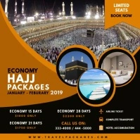 Hajj and Umrah Travel Plans Advert Persegi (1:1) template