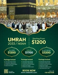 Hajj and umrah video Template Flyer (US Letter)