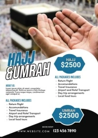 Hajj Flyer A6 template